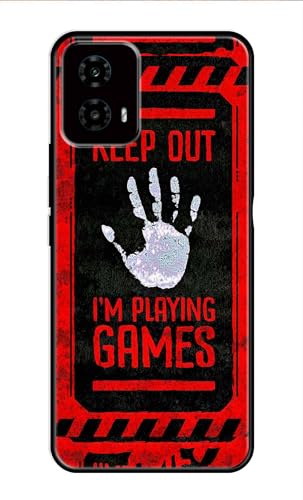 Image of Metal TPU Printed Back Cover for Motorola Moto G34 5G (I Am Gamer) 360 Degree Protection | Camera Protection -25092024(AH)