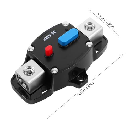 Interruptor con reinicio manual de 12V-24V para audio de coche, barcos y RV 2