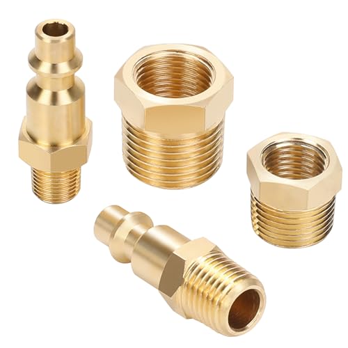 Hromee Winterize Plug to Male NPT Fittings Kit, Industrial Style Adapters to Winterize Blow Out Backflow Preventer and Pressure Vacuum Breaker (PVB) for Sprinkler Systems
