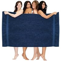 WovenWonder Super Jumbo badlakens, extra groot formaat (150 x 200 cm), XXXL enorme badlaken, 100% Egyptisch katoen, ultrazachte grote badhanddoek, 600 g /m², zeer absorberende bodywrap, strandlakens