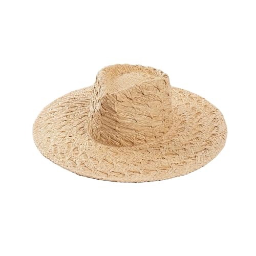 Chapeau de soleil en paille naturelle l'esprit des vacances en raphia