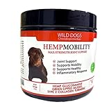Condroprotectores perros Hemp mobility Antiinflamatorio Cuidado Articulaciones Huesos y Cadera Suplemento con Vitamina C Omega 3 Cúrcuma Mejillón Verdes Condroitina y Glucosamina prevención del dolor