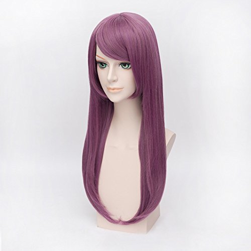 60cm Anime Cosplay Long Purple Wig - Image 2