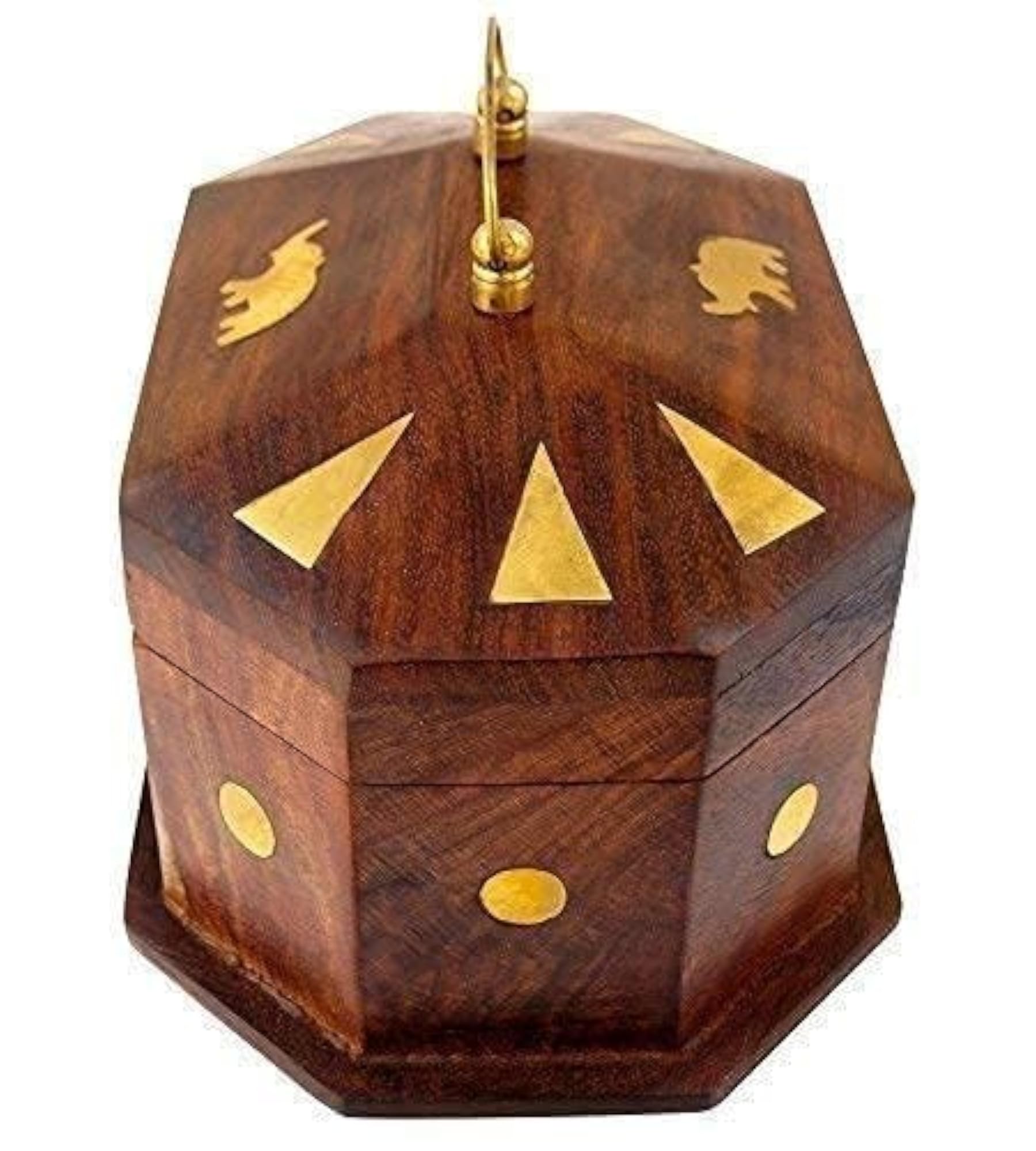 Handmade Wooden Jewellery Box for Women, Elephant Decor