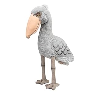 ZHONGXIN MADE Large Shoebill Plush Toy – Lifelike 18.5inch Stork Stuffed Animal, Cute Grey Shoebill Toy for Home Decoration, Unique Plush Gift Collection for Kids