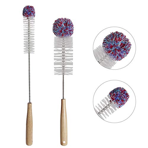 CESHMD flessenborstel, 2-delige set, krasvrij en krasvrij