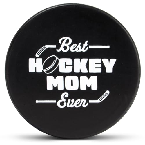 ChalkTalkSPORTS Hockey Puck Gift - Regulation Size Souvenir Puck - Personalized Best Mom - Hockey Mom Gift