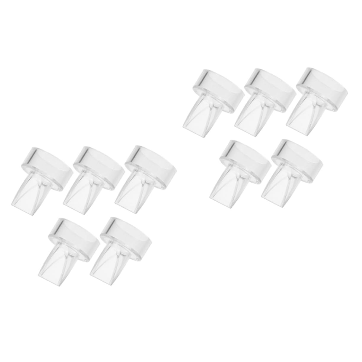 MOTHNUR 10 Pcs Duckbill Valve Pump Parts Silicone Pump Valve Accessories for Manual Pumps Smooth Surface Easy to Clean Parts for Nursing Mothers