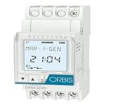 Temporizador programable Orbis Data Log OB174012 - Interruptor horario digital de distribuidor, 230 V