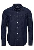 Superdry Herren Resurrection Hemd Dunkle Waschung Eingetragen M
