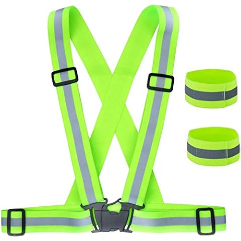 ZWOOS Chaleco Reflectante para Running Cover