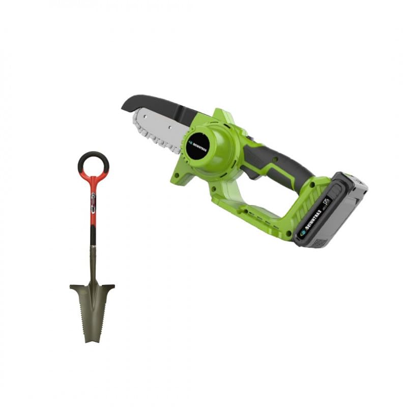 PACK tronçonneuse + RootSlayer - VENTEO - Tronçonneuse électrique - Outils multifonctions jardin
