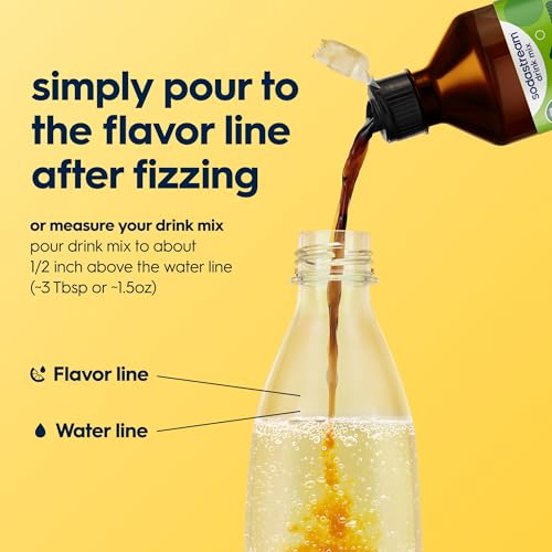 Image of Sodastream Ginger Ale New Pour Bottle, 14.9 Fl Oz (Pack of 4)