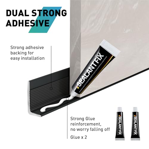 Image of 20-Pack Tile Edge Trim,12''x0.4'' | 12''x0.4'' Peel and Stick Aluminum Backsplash Trim Edge,Metal Self Adhesive Decorative Tile Liner,Matte Black