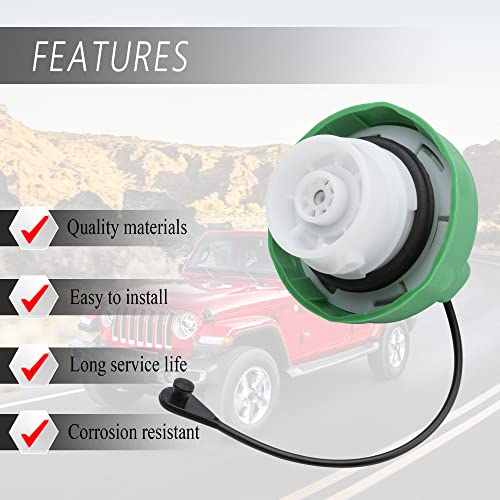 Gas Cap Fuel Tank Cover Cap Fit for Wrangler| Dodge Ram 3500 4500 5500 Fuel Cap OEM#52013994AB