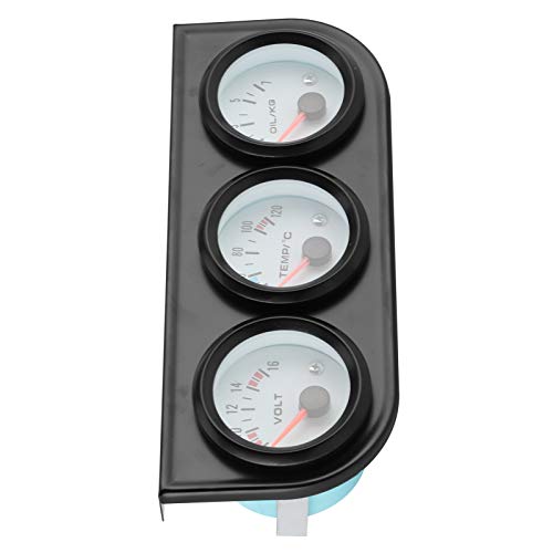 Kit indicatore triplo universale auto Temperatura acqua Volt Pressione olio