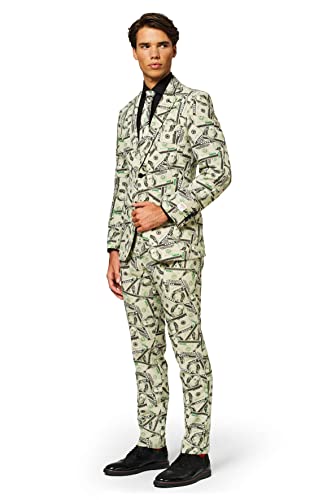 OppoSuits OSUI-0022-EU56 - Cashanova - Dólar traje, tamaño 56, multicolor