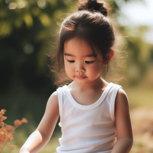 Baby Cotton Sleeveless Undershirt, Unisex Tanktop for Newborn, Infant and Toddler, White3