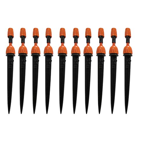 Yardwe 10PCS Drip Emitters Drip Irrigation System Mister Nozzle Sprinkler Patio Plant Watering Water Flow Drip Irrigation System for Watering System