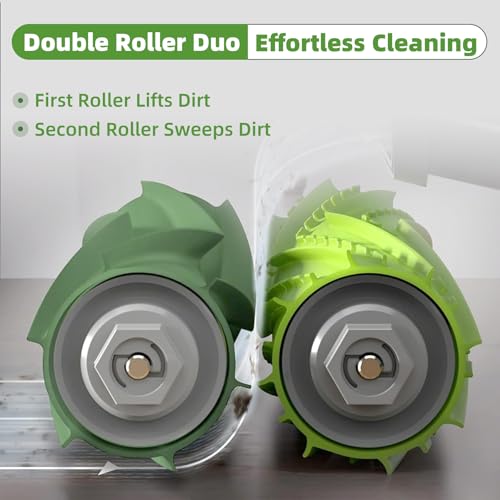 Loveco 20 Stück Ersatzteile Kompatibel für iRobot roomba E I & J Serie, i7 i7+ i3 i3+ i1 i1+ i2 i4 i5 i5+ i6 i8 i8+ j7 j7+ j8 j8+ j6 j6+ j5 j5+, E5 E6, 2 Satz Gummibürsten, 8 Filter, 8 Seitenbürsten – Bild 4