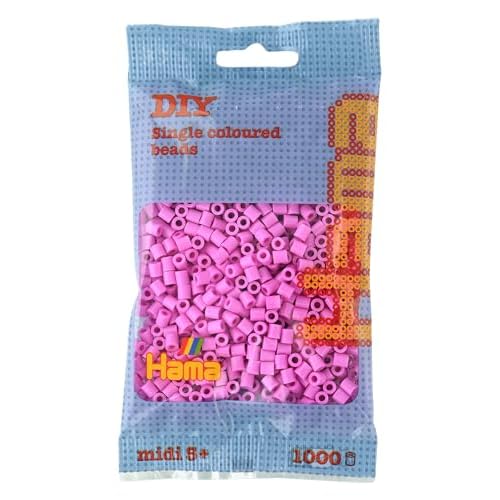 Hama 207-48 - Bügelperlen, ca. 1000 Perlen, pastell rosa