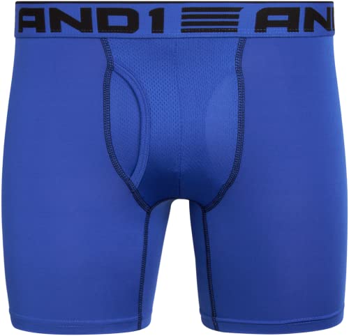 AND1 Mens Boxer Briefs - 12 Pack Soft Performance Mens Boxers with Functional Fly Pouch - Moisture Wicking Underwear for Men4
