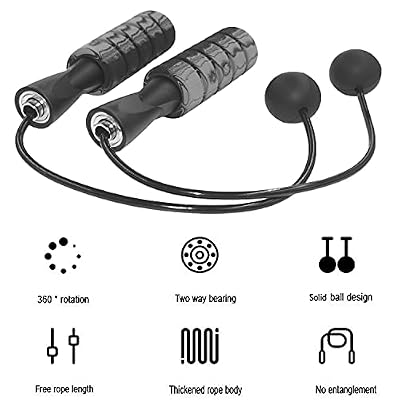Omotool Jump Rope Cordless, Training Skipping Rope for Fitness, Ropeless Speed Jump Rope for Adults, Kids