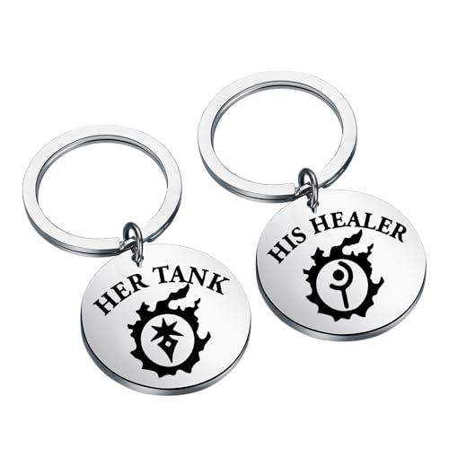Porte-clés FF14 cadeau idéal couple geek anniversaire rencontre pour amateurs de jeux vidéo
