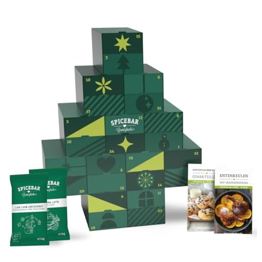 Spicebar Bio Adventskalender | 24 BIO-Gewürze | Kochfreude für Männer und Frauen | ideal als Geschenk