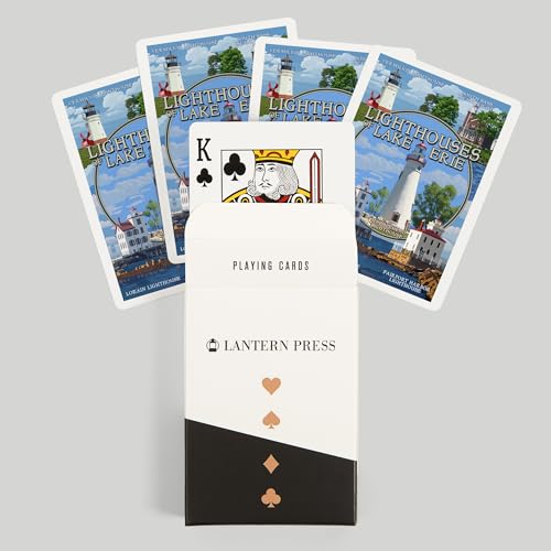 Naipes Ohio, El Faro del Lago Erie, 52 Cartas Poker miniatura 6