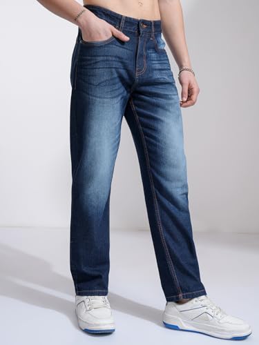 Image of Highlander Men's Straight Fit Jeans | Stretchable | Everyday Comfort & Style| Jeans for Man