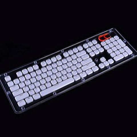 Keyboard Caps 104 Key Layout Low Profile Keycaps Backlit Crystal Edge for Mechanical Keyboard Cover