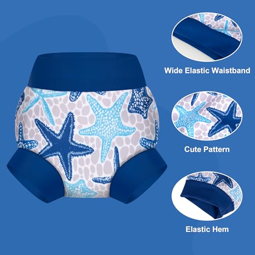 Image of BIG ELEPHANT Baby Swim Diapers 3-Pack, Reusable Swimming Diapers