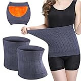Damen Nierenwärmer, 2 Pcs Rückenwärmer Damen, Taille Wärmer, Elastic Taillenwärmer...