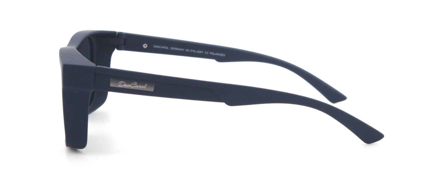 DanCarol DC-POL-2067- HI-C3 niebieskie okulary ochronne, idealne dla osób noszących okulary z polaryzacyjnymi szkłami