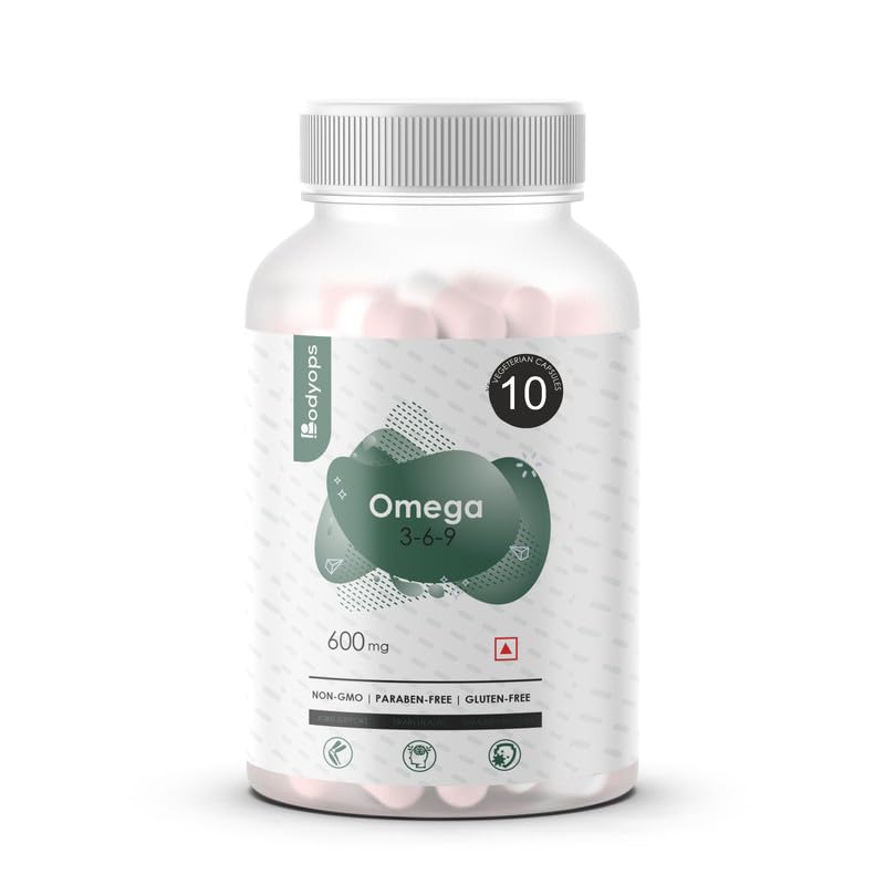 Image of Omega 3-6-9 - Complete Essential Fatty Acid Support for Heart, Brain, and Joint Health 10 Capsules (Pack of 1)