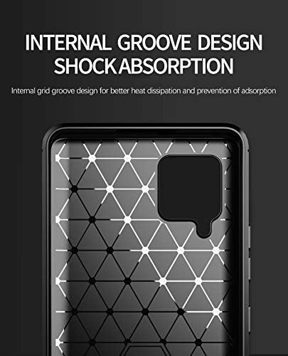 Cuoqing Samsung Galaxy A42 5G Case, Samsung Galaxy A42 case, Soft TPU Slim Fashion Non-Slip Protective Phone Cases Cover for Samsung Galaxy A42 5G,Black