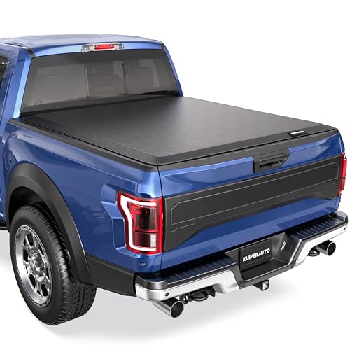 Image of KUIPERAUTO 6FT Soft Roll-up Truck Bed Tonneau Cover Compatible for Flareside /stepside /Splash 1993-2011 Ford Ranger, 72inch