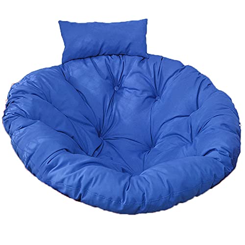 Qiqiq Hanging Chair Seat Cushion For Garden Furniture Head Pillow Zipper Soft Thicken Comfy Round Patio Swing Replacement Cush(41 Inch) #TOP1