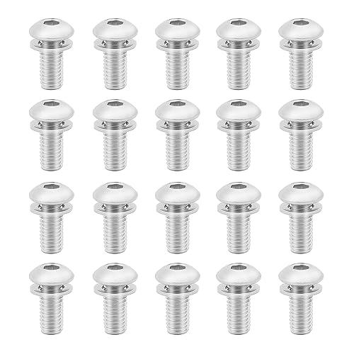 Xcotro 20PCS Water Bottle Cage Bolts Holder Screws Washers,