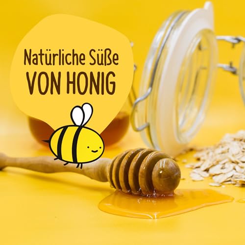 HAFERVOLL Organic Flapjack Cacoa Nib & Hazelnut, 18 x 60 g Müsliriegel - Bio-zertifiziert, mit Honig ohne Zusatz von Zucker, Hafer, im Ofen gebacken