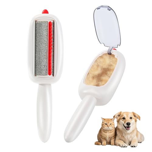 Reusable Pet Hair Remover Lint Roller Brush, Washable Pet Cat Dog...