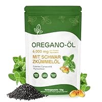 Oregano Öl Kapseln 6000 mg – 180 Softgels – 2-in-1 Oregano & Schwarzkümmelöl Kapseln – Oil of Oregano, Vegan, GMO-, Laktose- & Glutenfrei – Unterstützt Immunsystem – Einfache 2-Kapsel-Tagesdosis