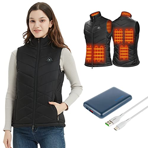 Image of KOVNLO Heated Vest for Women With Battery Pack Included, Smart Controller with Light-out Design, Electric Heated Jackets