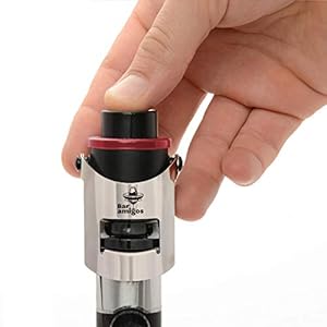 Bar Amigos® Champagne Pressure Stopper Red – champagneflessendop, champagneflessen, pomp, drukpomp met gepatenteerde…