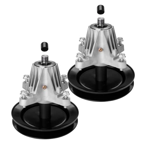 ranwin 918-04822B Spindle Assembly Fit for Craftsman Cub Cad Troy Bilt Pony Bronco 42 Deck Tractor Riding Mower Replace 918-04822A 618-04822 Including Threaded Bolt &Hole 2 Pack