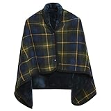 クモリ(Kumori) ひざ掛け 肩掛け 毛布 大判 ブランケット 4way 着る毛布 ボタン付き あったか 防寒対策 静電気防止 洗える 通年使用 (グリーン 80X130cm)