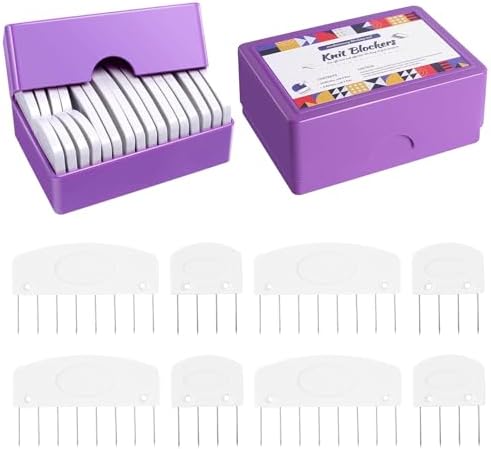 Nyuemystery 40 Pcs Blocking Combs Kit, Knit Blockers and Pins for...