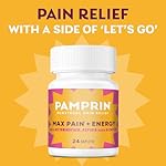 Pamprin Maximum Strength Max Pain and Energy Formula, Menstrual Period Symptoms Relief for Cramps, Bloating and Fatigue, 24 Caplets - Image 3