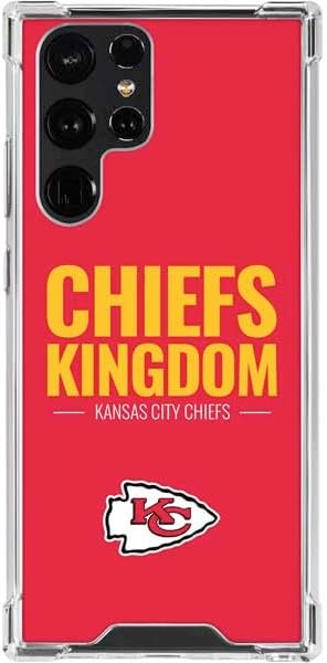 Skinit Clear Phone Case Compatible with Galaxy S24 Ultra - Officially Licensed NFL Kansas City Chiefs Team Motto Design